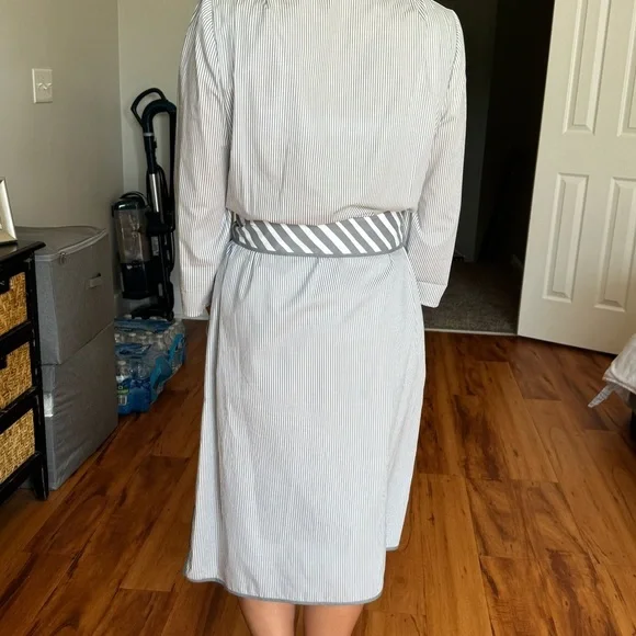 Louis Feraud Vintage Set Shirt Dress with Culottes Shorts Side Slit Size small - Picture 15 of 16